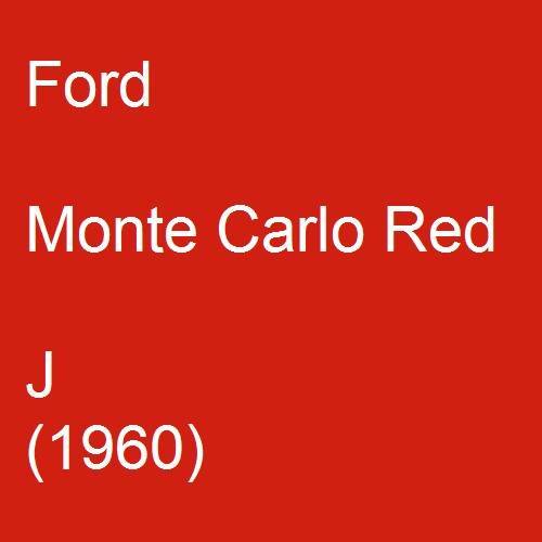 Ford, Monte Carlo Red, J (1960).